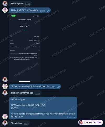 Buyer feedback screenshot posted on the Mexaccs Telegram channel on 15 Jul 2023