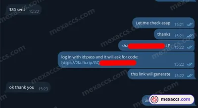 Buyer feedback screenshot posted on the Mexaccs Telegram channel on 17 Sep 2024